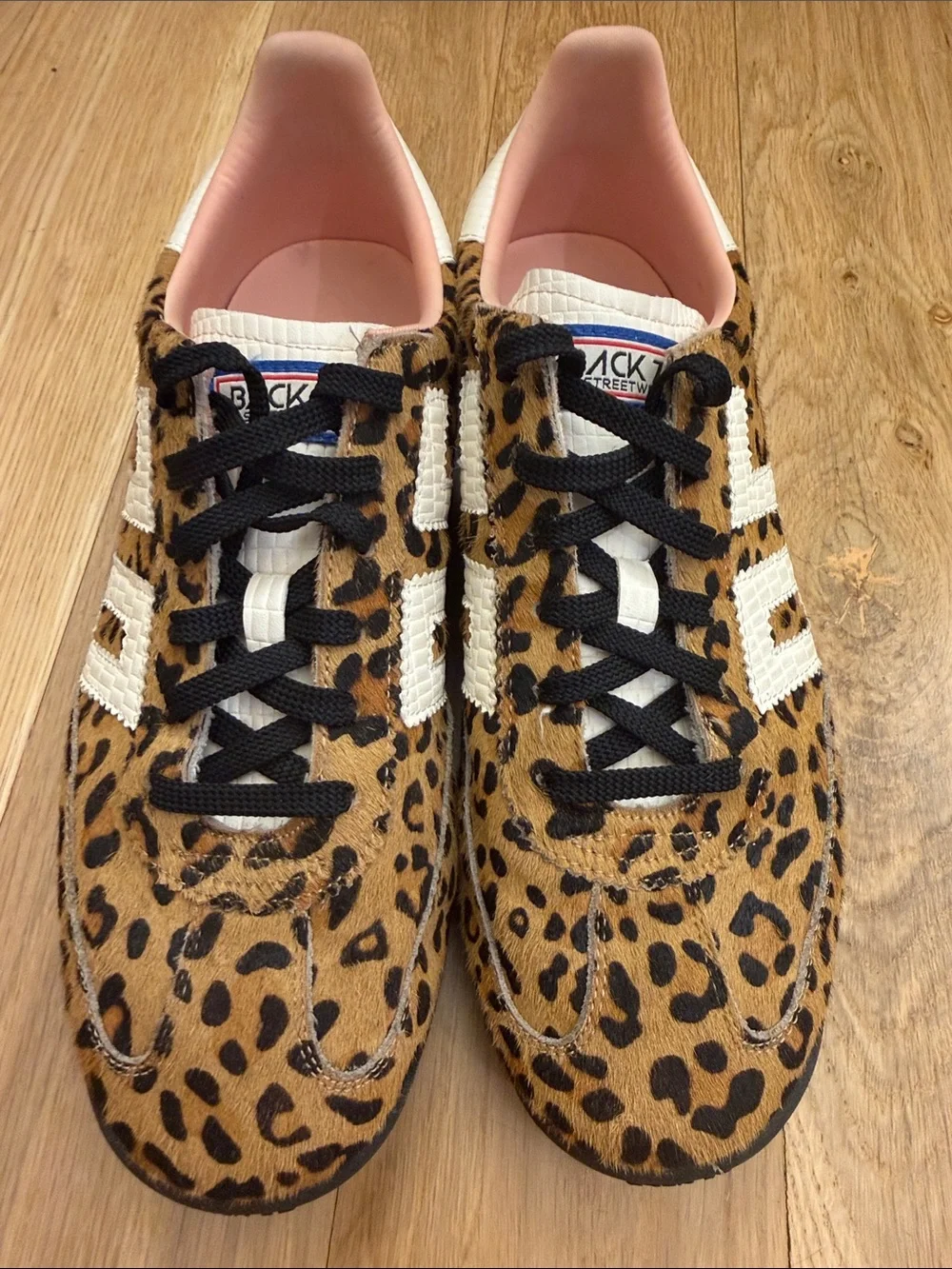 Leopard Print Women's Sneakers with Pink Lining